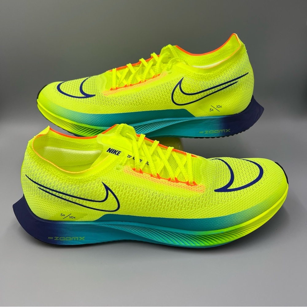 Nike ZoomX Athletic Shoes - Neon Yellow and Blue